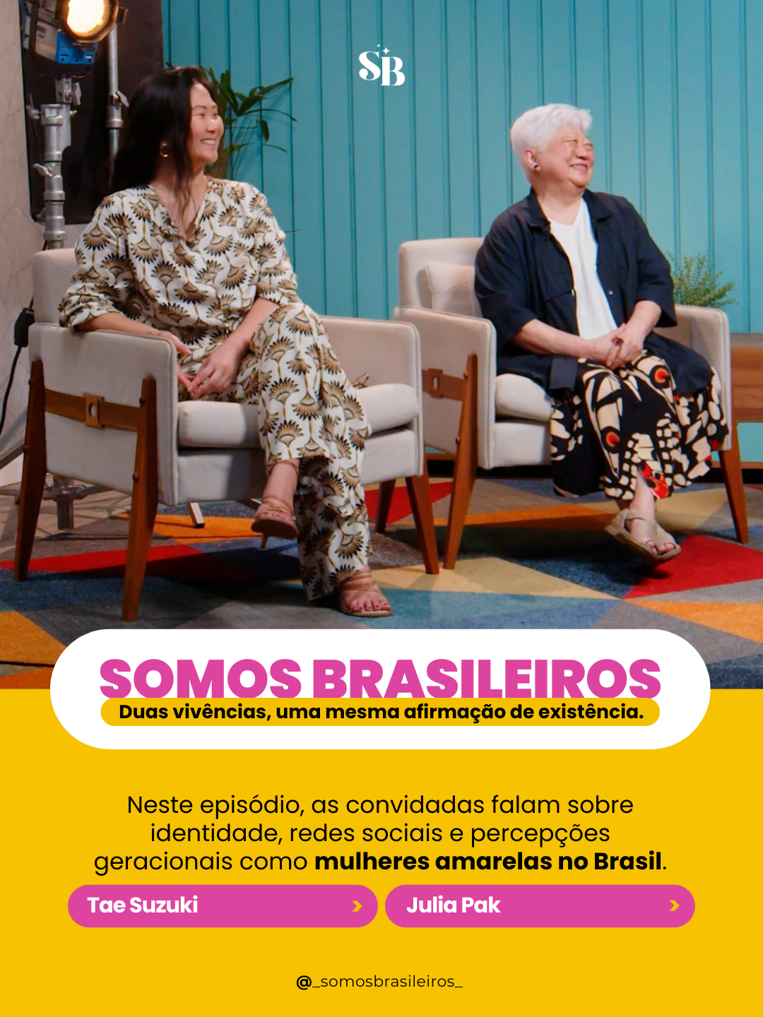 Peça editorial de episódio de Somos Brasileiros